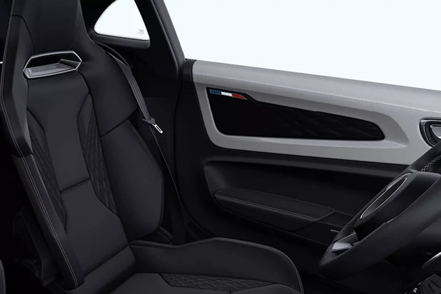 Sabelt Comfort bucket seats with grey stitching